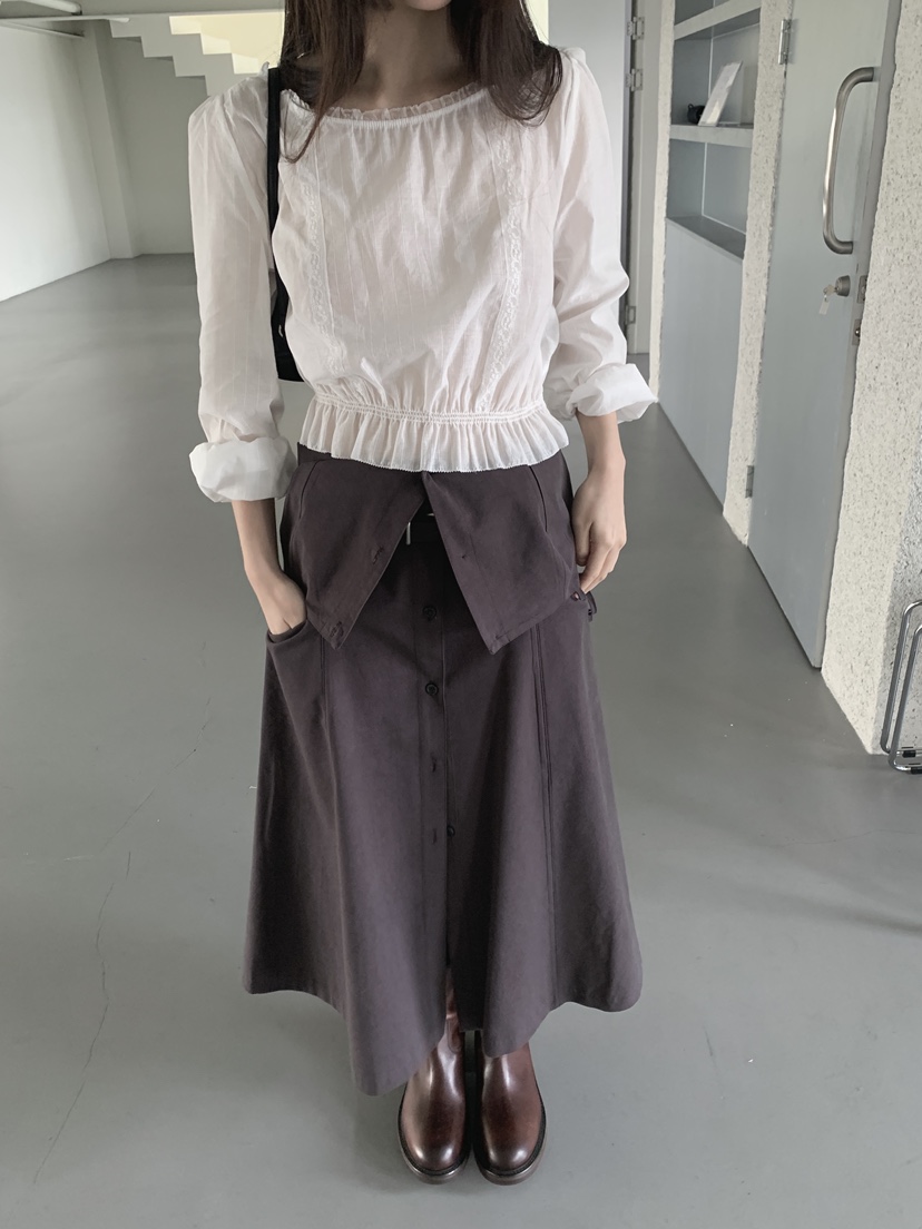 LOGARDEN韓國直郵女裝新品人氣職業熱賣時尚推薦襯衫蕾絲衫LO GARDEN襯衫/蕾絲衫