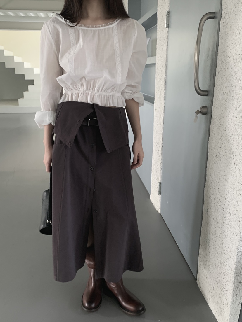 LOGARDEN韓國直郵女裝新品人氣職業熱賣時尚推薦襯衫蕾絲衫LO GARDEN襯衫/蕾絲衫