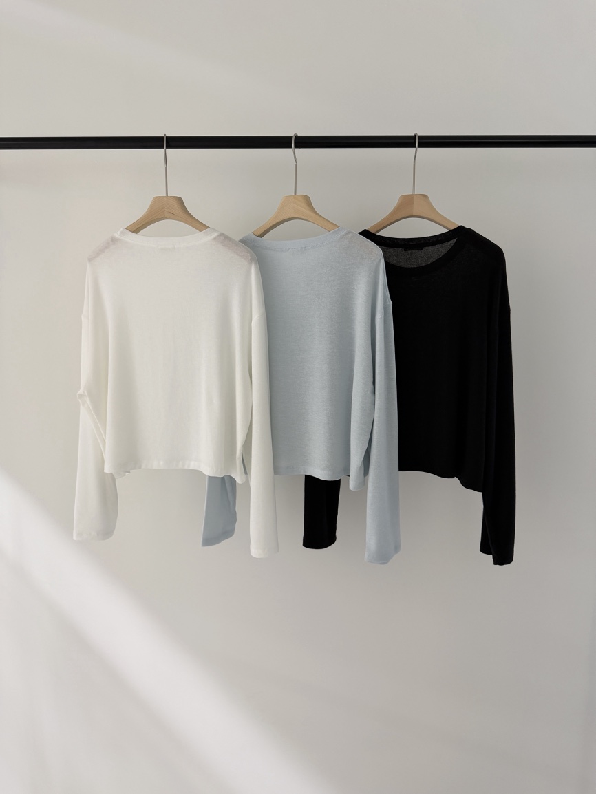 LOGARDEN韓國代購女裝新品休閑熱賣時尚職業推薦26春夏長袖T恤LO GARDEN長袖T恤