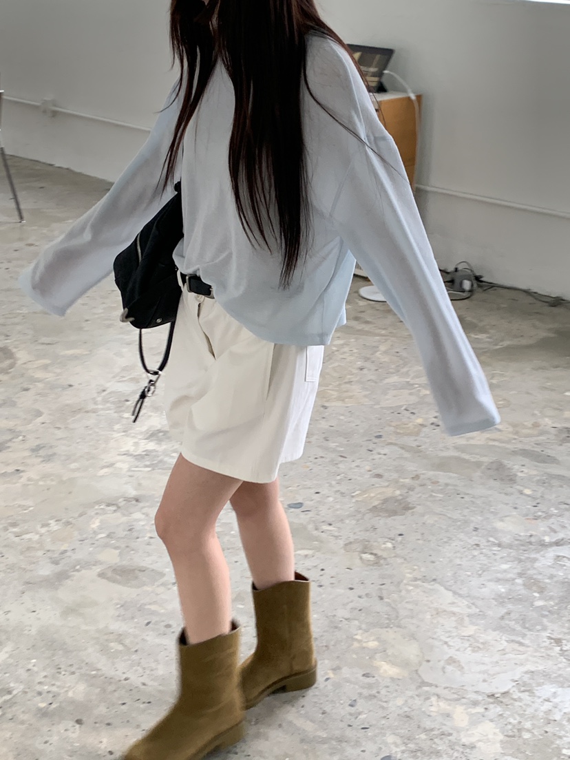 LOGARDEN韓國代購女裝新品休閑熱賣時尚職業推薦26春夏長袖T恤LO GARDEN長袖T恤