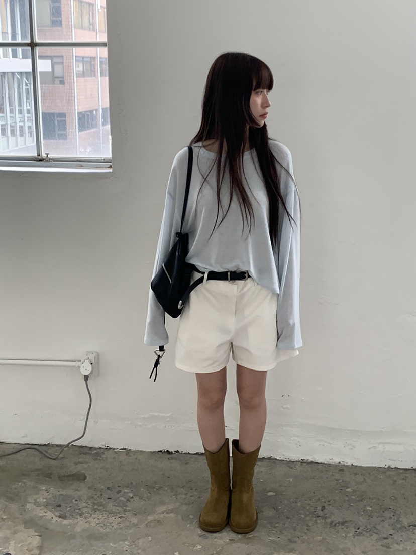 LOGARDEN韓國代購女裝新品休閑熱賣時尚職業推薦26春夏長袖T恤LO GARDEN長袖T恤