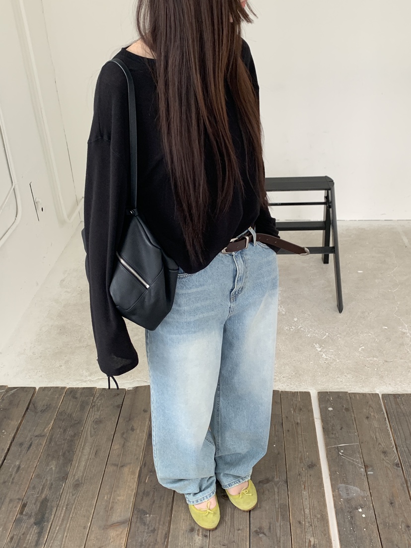 LOGARDEN韓國代購女裝新品休閑熱賣時尚職業推薦26春夏長袖T恤LO GARDEN長袖T恤