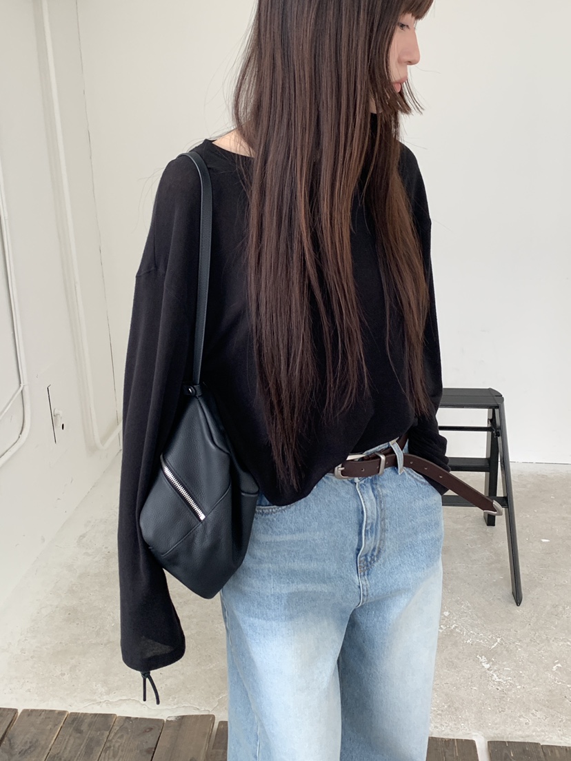 LOGARDEN韓國代購女裝新品休閑熱賣時尚職業推薦26春夏長袖T恤LO GARDEN長袖T恤