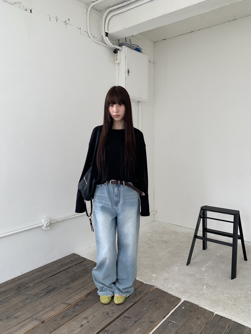 LOGARDEN韓國代購女裝新品休閑熱賣時尚職業推薦26春夏長袖T恤LO GARDEN長袖T恤