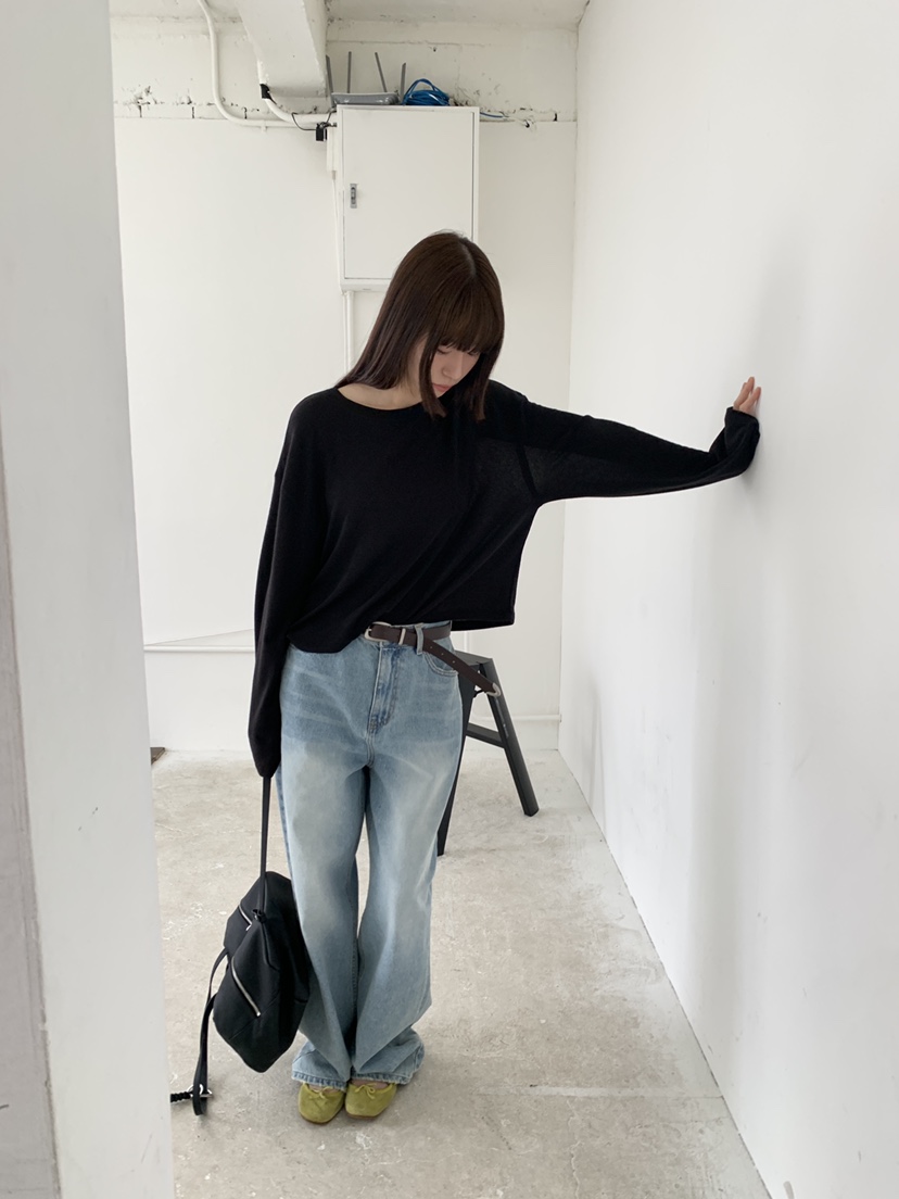 LOGARDEN韓國代購女裝新品休閑熱賣時尚職業推薦26春夏長袖T恤LO GARDEN長袖T恤