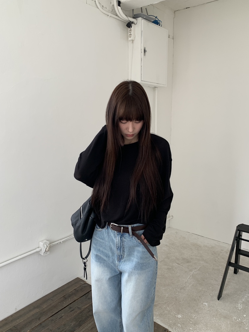 LOGARDEN韓國代購女裝新品休閑熱賣時尚職業推薦26春夏長袖T恤LO GARDEN長袖T恤