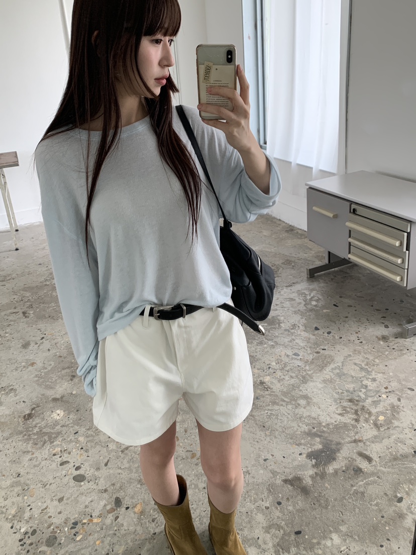 LOGARDEN韓國代購女裝新品休閑熱賣時尚職業推薦26春夏長袖T恤LO GARDEN長袖T恤圖色2