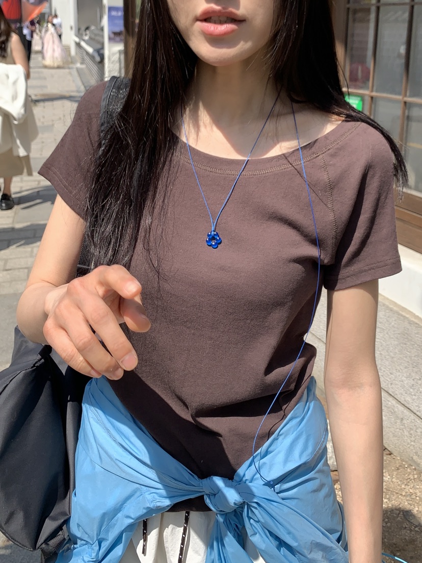 BAKING POWDER韓國東大門直郵女裝新品26春夏熱賣職業T恤BAKING POWDERT恤