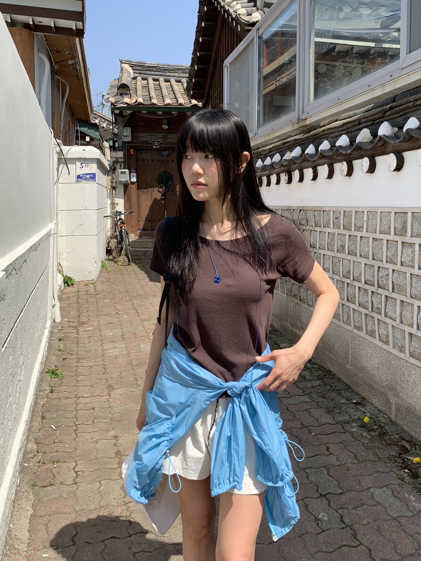 BAKING POWDER韓國東大門直郵女裝新品26春夏熱賣職業T恤BAKING POWDERT恤