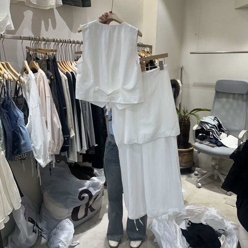 HIPTIQUE韓國直郵女士新款職業推薦熱賣人氣套裝套裝亞麻HIPTIQUE套裝