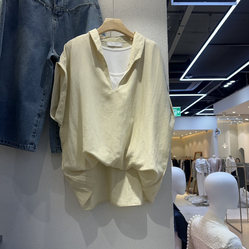 HIPTIQUE韓國東大門代購女裝新款時尚人氣襯衫蕾絲衫假兩件HIPTIQUE襯衫/蕾絲衫圖色2