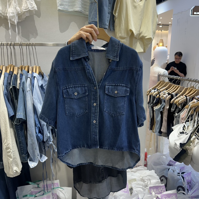 HIPTIQUE韓國直郵實拍女士新品推薦時尚休閑熱賣襯衫蕾絲衫HIPTIQUE襯衫/蕾絲衫圖色2