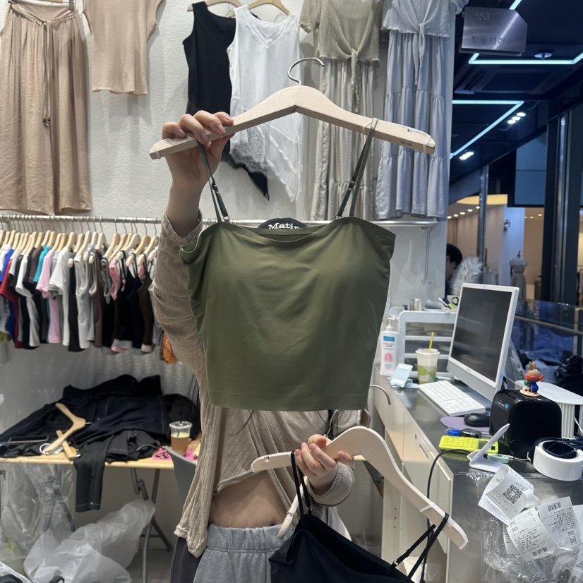 HOT PLACE/DREAM GIRIS/HOT ISSUE韓國直郵實拍女士新品時尚吊帶背心HOT PLACE/DREAM GIRIS/HOT ISSUE吊帶/背心圖色4