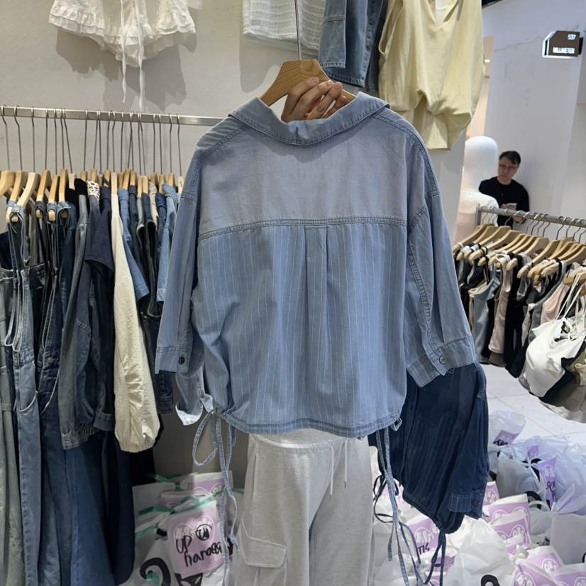 HIPTIQUE韓國直郵實拍女士新款26春夏推薦休閑襯衫蕾絲衫HIPTIQUE襯衫/蕾絲衫