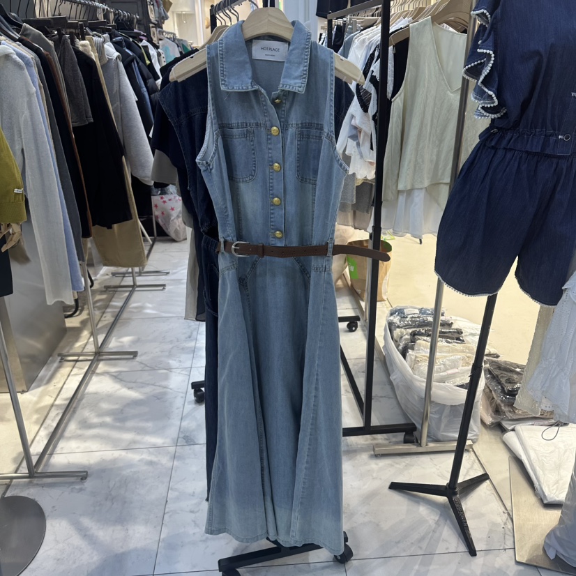 HOT PLACE/DREAM GIRIS/HOT ISSUE韓國代購女裝新品時尚連衣裙含腰帶HOT PLACE/DREAM GIRIS/HOT ISSUE連衣裙圖色1