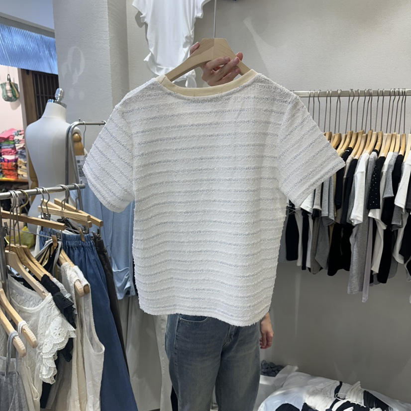 HIPTIQUE韓國直郵實拍女士新品熱賣人氣襯衫蕾絲衫粗花呢HIPTIQUE襯衫/蕾絲衫