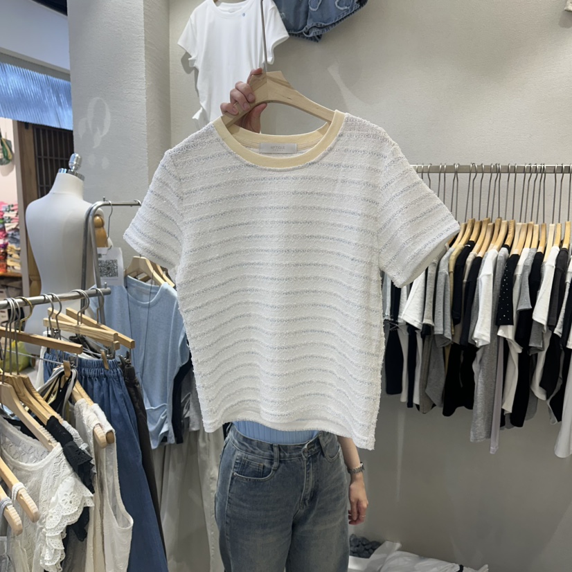 HIPTIQUE韓國直郵實拍女士新品熱賣人氣襯衫蕾絲衫粗花呢HIPTIQUE襯衫/蕾絲衫圖色1