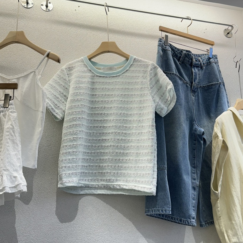 HIPTIQUE韓國直郵實拍女士新品熱賣人氣襯衫蕾絲衫粗花呢HIPTIQUE襯衫/蕾絲衫圖色2