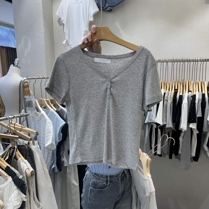 HIPTIQUE韓國直郵實拍女裝新款熱賣26春夏時尚推薦職業T恤HIPTIQUET恤圖色3