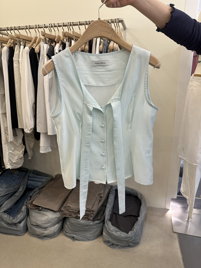 MONDAYMORING韓國直郵實拍女裝新品26春夏職業時尚吊帶背心MONDAYMORING吊帶/背心圖色2