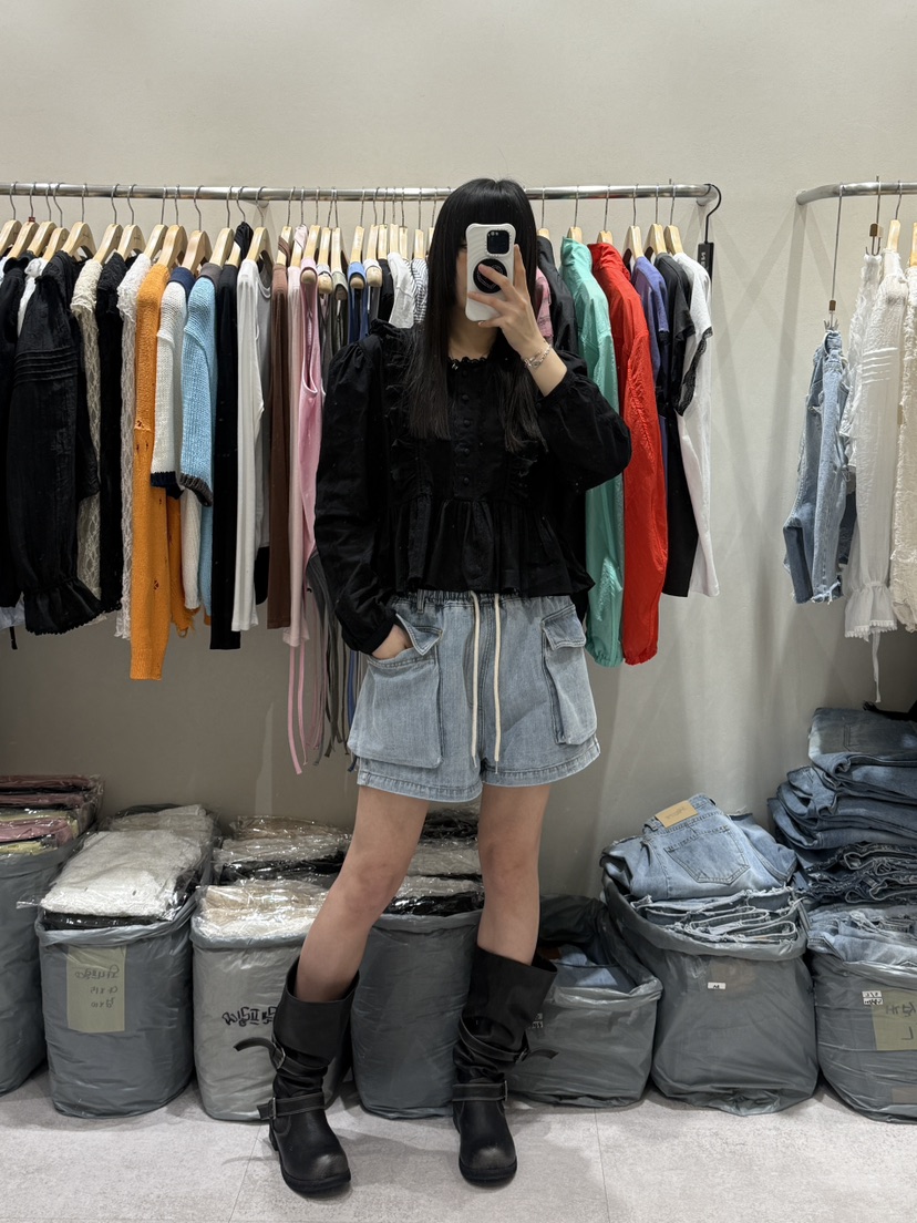 SHIRRING韓國直郵實拍女士新款休閑人氣職業推薦26春夏短褲SHIRRING短褲