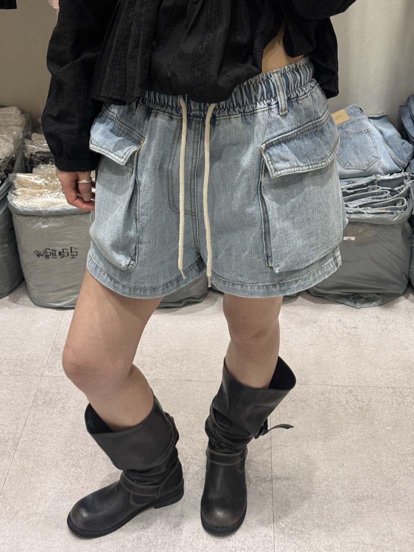 SHIRRING韓國直郵實拍女士新款休閑人氣職業推薦26春夏短褲SHIRRING短褲