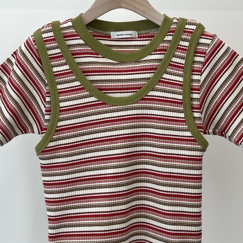 ANOTHER AVENUE韓國東大門直郵女裝新款熱賣職業T恤復古ANOTHER AVENUET恤