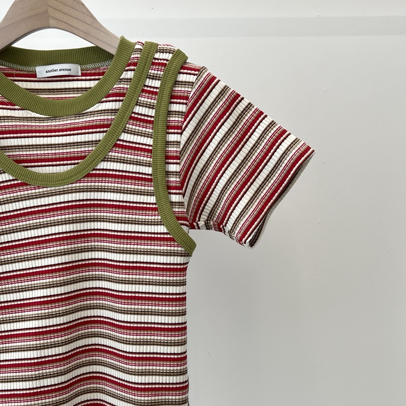 ANOTHER AVENUE韓國東大門直郵女裝新款熱賣職業T恤復古ANOTHER AVENUET恤