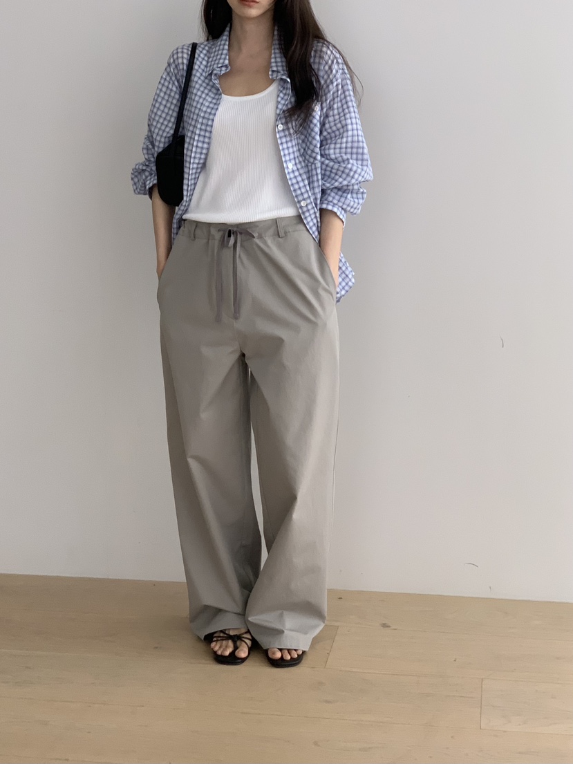 NOTICE韓國東大門代購女裝新品時尚職業熱賣休閑褲人字紋NOTICE休閑褲