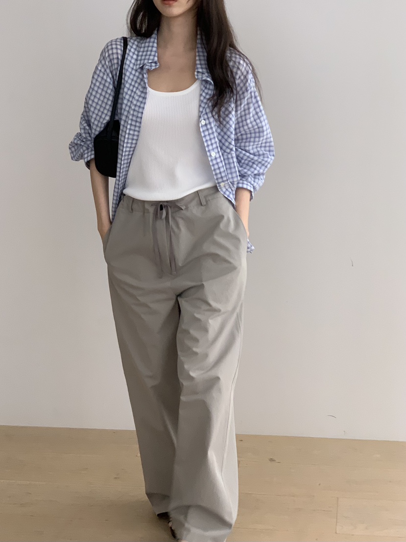 NOTICE韓國東大門代購女裝新品時尚職業熱賣休閑褲人字紋NOTICE休閑褲