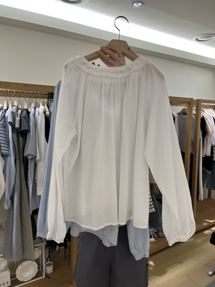 TIZZI韓國直郵女裝新品推薦熱賣26春夏休閑人氣襯衫蕾絲衫TIZZI襯衫/蕾絲衫