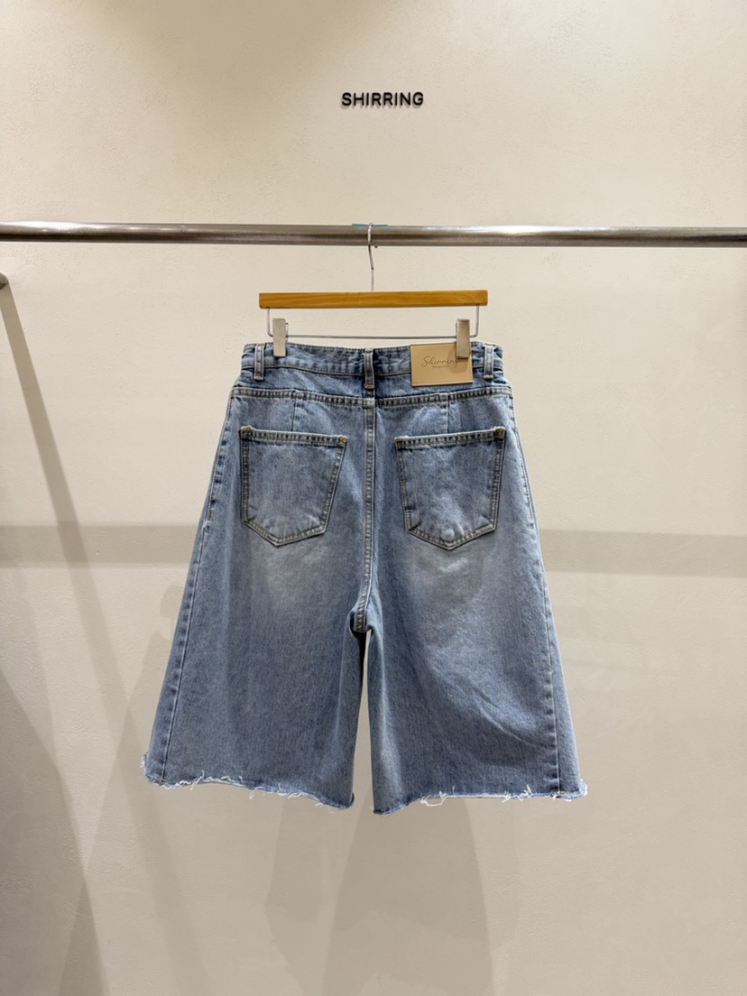 SHIRRING韓國直郵女裝新品職業人氣熱賣時尚休閑26春夏牛仔褲SHIRRING牛仔褲