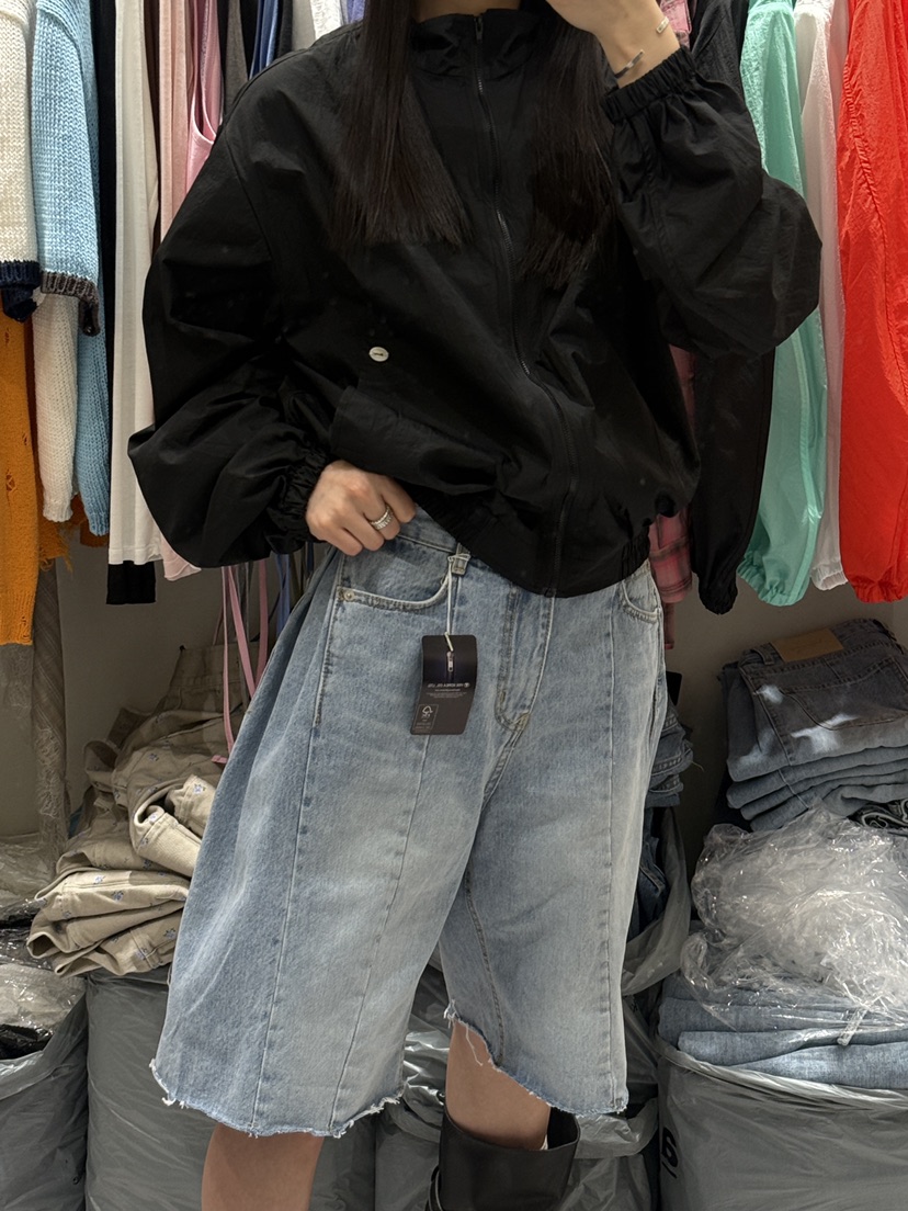 SHIRRING韓國直郵女裝新品職業人氣熱賣時尚休閑26春夏牛仔褲SHIRRING牛仔褲