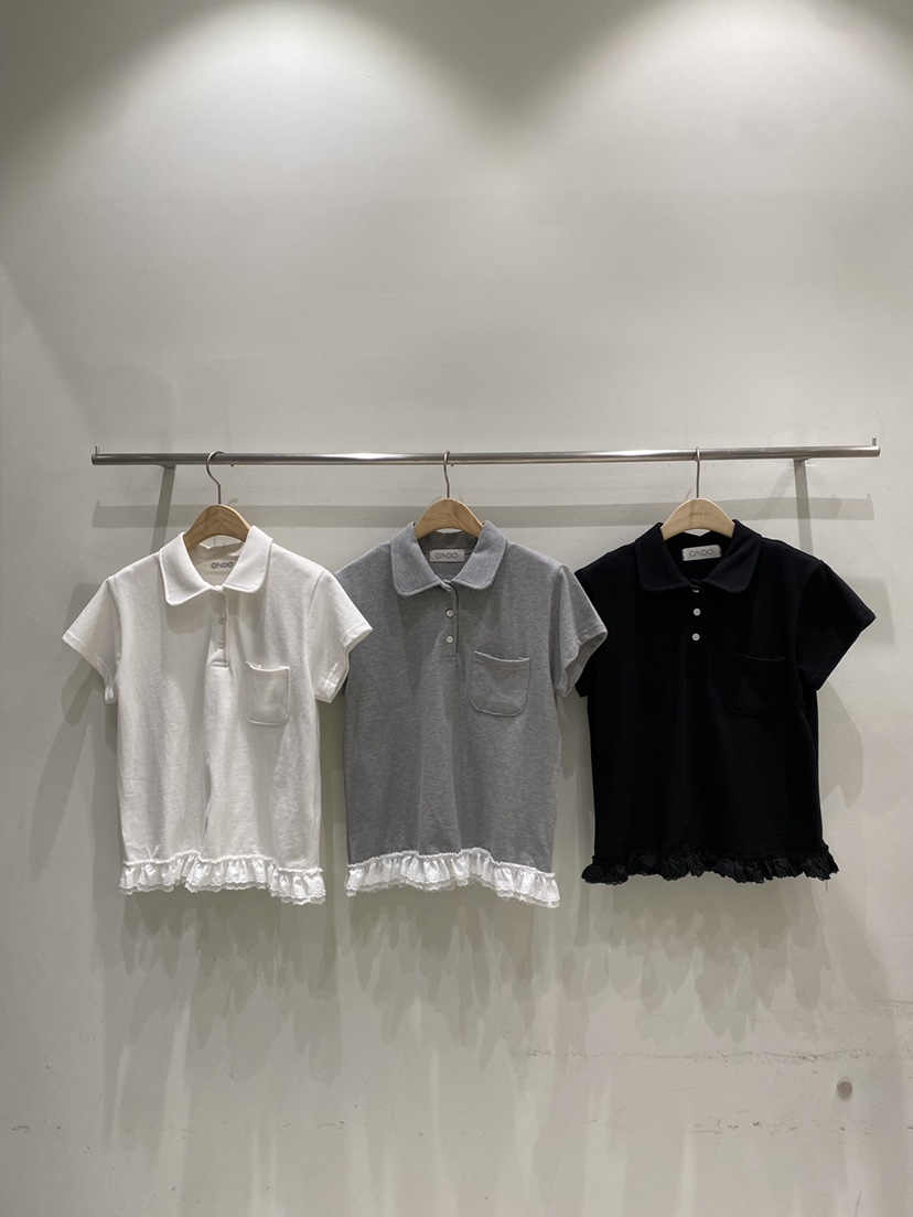 ONDO-P韓國東大門代購女士新款職業人氣26春夏熱賣T恤蕾絲ONDO-PT恤