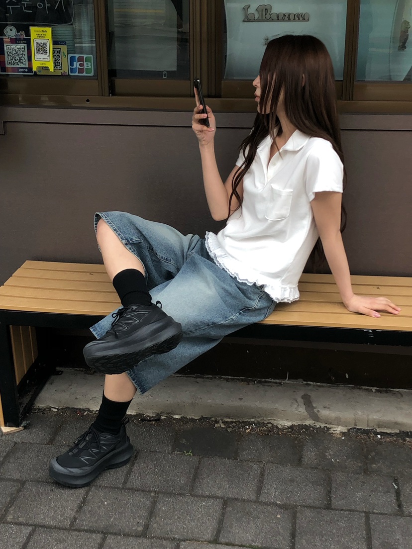 ONDO-P韓國東大門代購女士新款職業人氣26春夏熱賣T恤蕾絲ONDO-PT恤