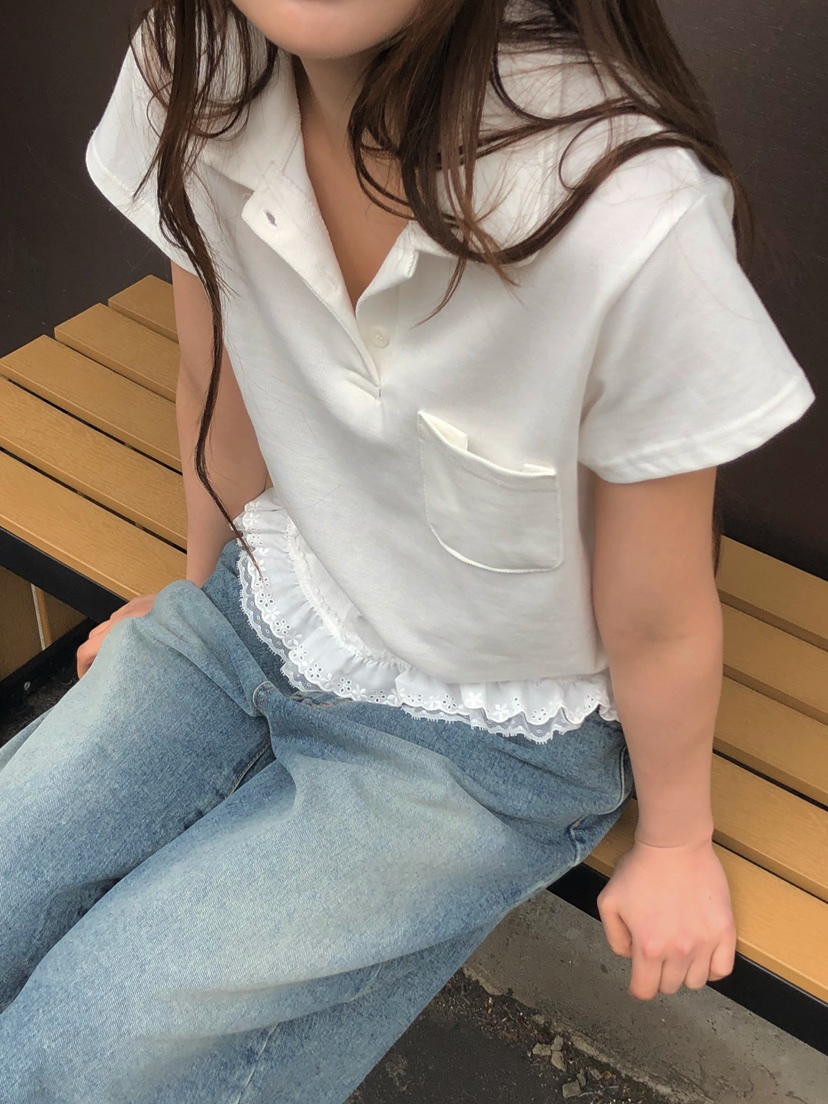 ONDO-P韓國東大門代購女士新款職業人氣26春夏熱賣T恤蕾絲ONDO-PT恤