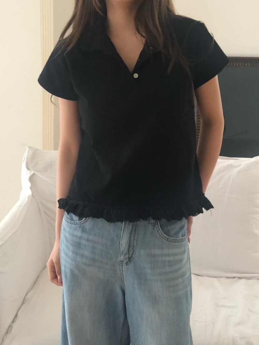 ONDO-P韓國東大門代購女士新款職業人氣26春夏熱賣T恤蕾絲ONDO-PT恤圖色3