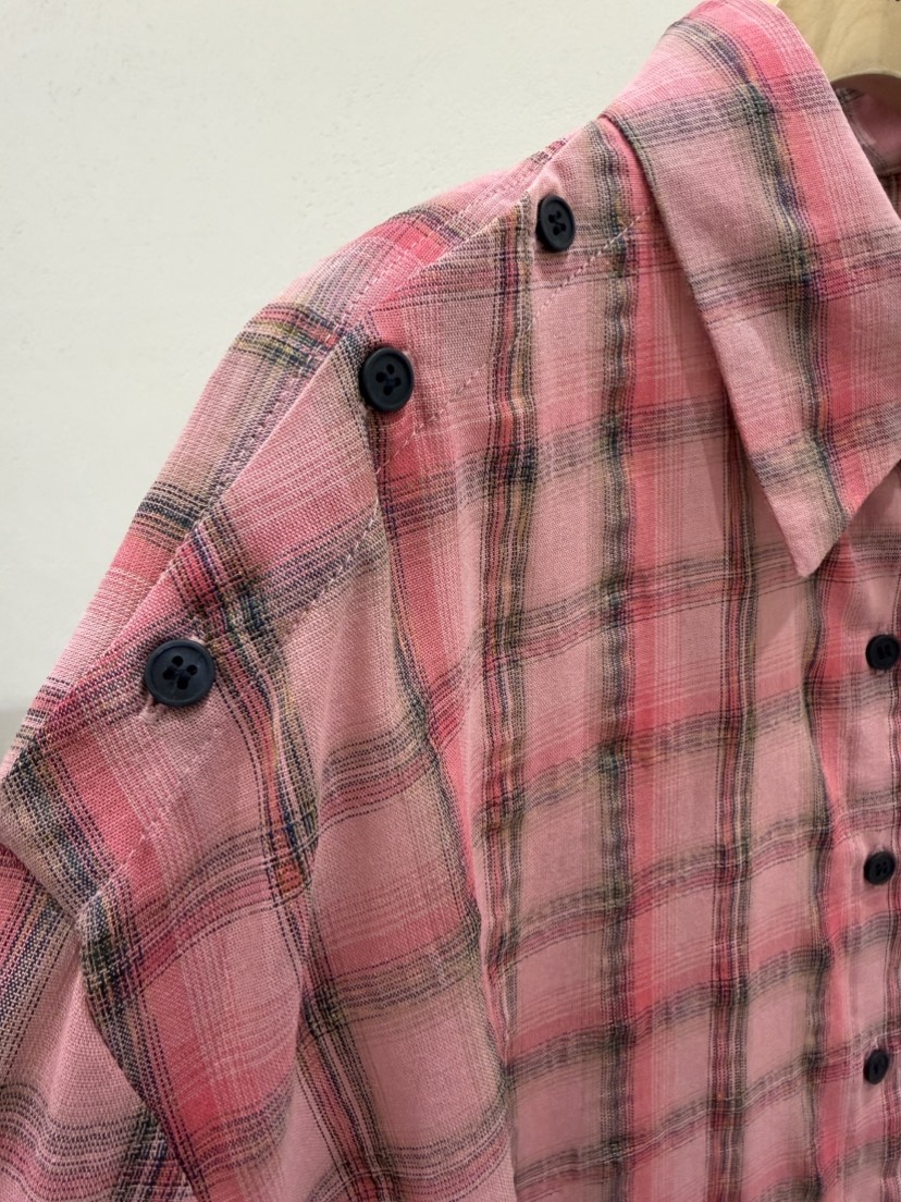 SHIRRING韓國直郵實拍女士新款時尚推薦26春夏襯衫蕾絲衫SHIRRING襯衫/蕾絲衫