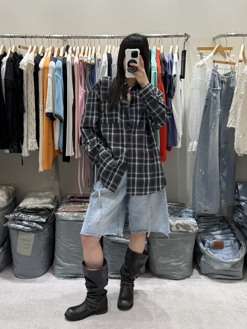 SHIRRING韓國直郵實拍女士新款時尚推薦26春夏襯衫蕾絲衫SHIRRING襯衫/蕾絲衫