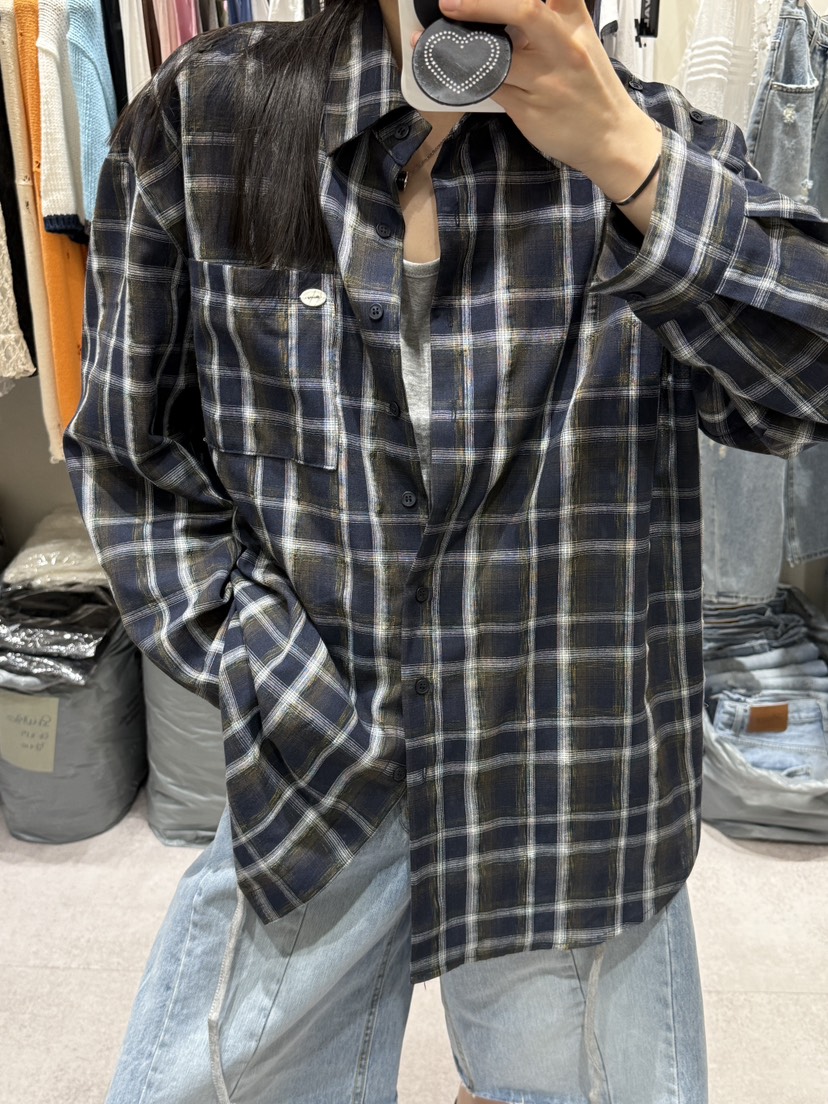 SHIRRING韓國直郵實拍女士新款時尚推薦26春夏襯衫蕾絲衫SHIRRING襯衫/蕾絲衫