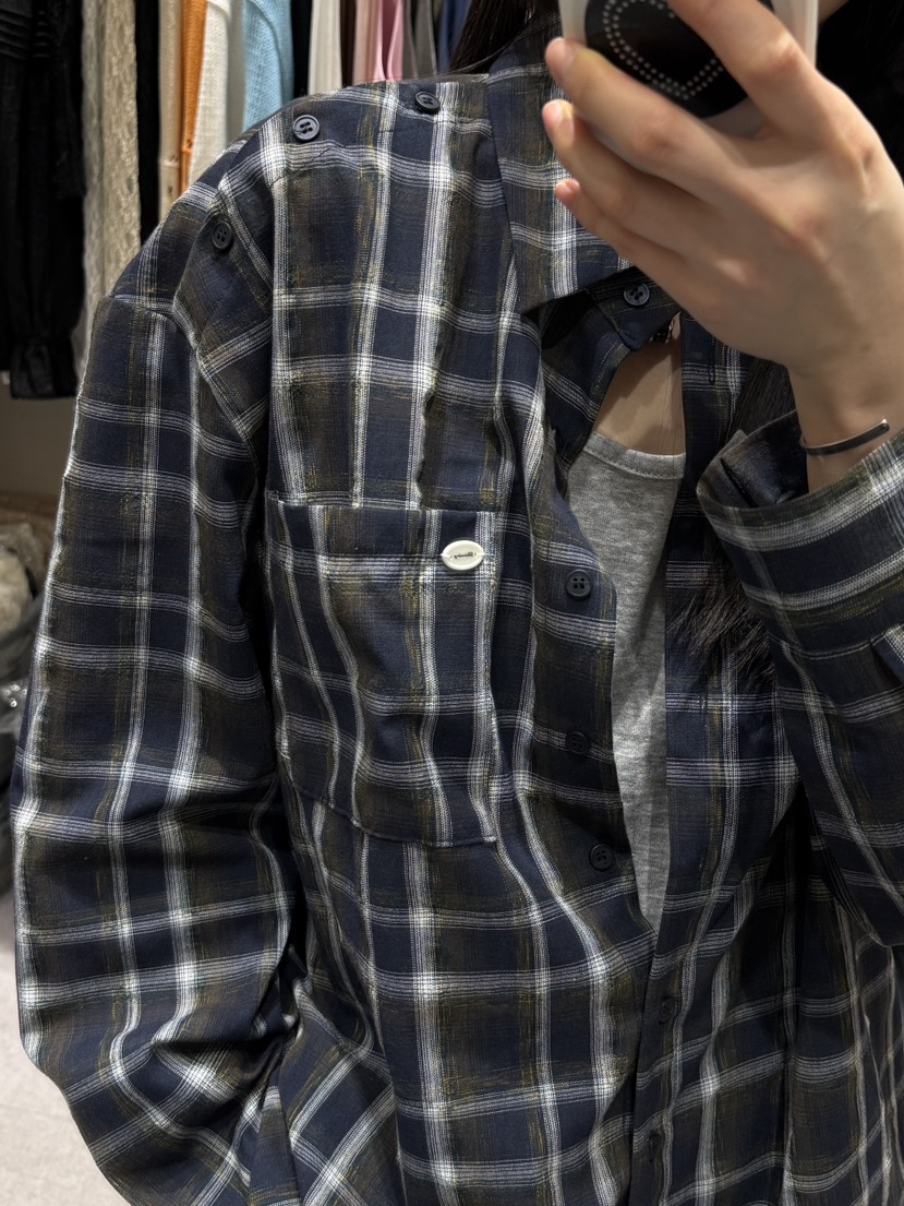 SHIRRING韓國直郵實拍女士新款時尚推薦26春夏襯衫蕾絲衫SHIRRING襯衫/蕾絲衫