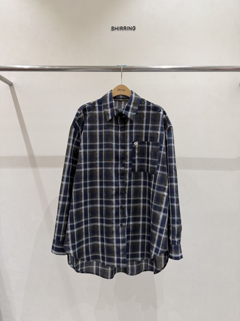 SHIRRING韓國直郵實拍女士新款時尚推薦26春夏襯衫蕾絲衫SHIRRING襯衫/蕾絲衫圖色2