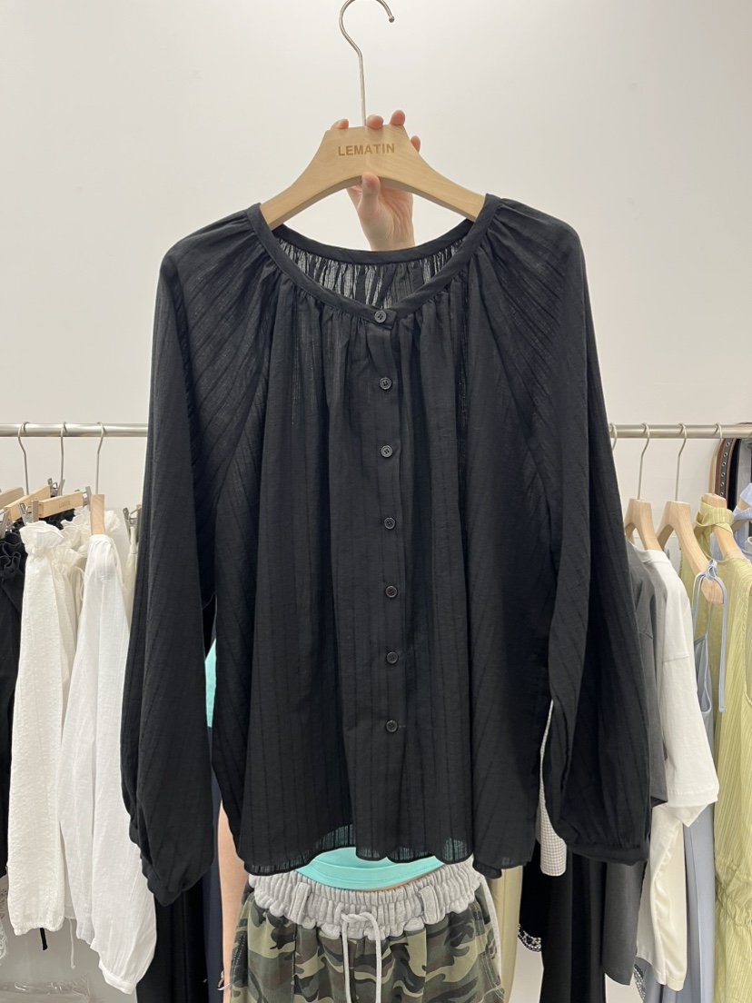 LEMATIN韓國直郵女裝新款時尚職業推薦人氣26春夏襯衫蕾絲衫LEMATIN襯衫/蕾絲衫圖色2
