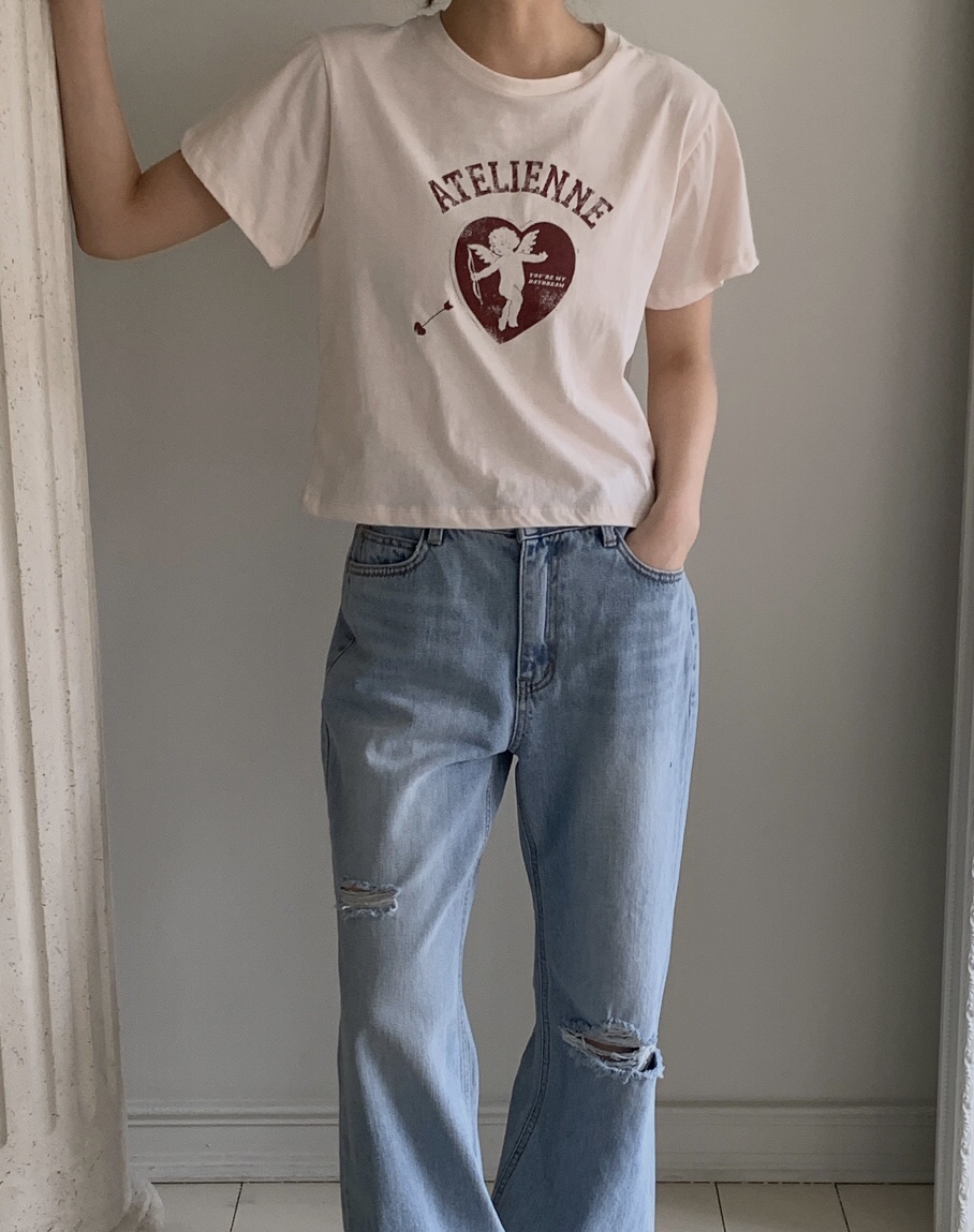 FORMSTUDIO/ATELIENNE韓國直郵女士新款人氣推薦休閑T恤FORMSTUDIO/ATELIENNET恤