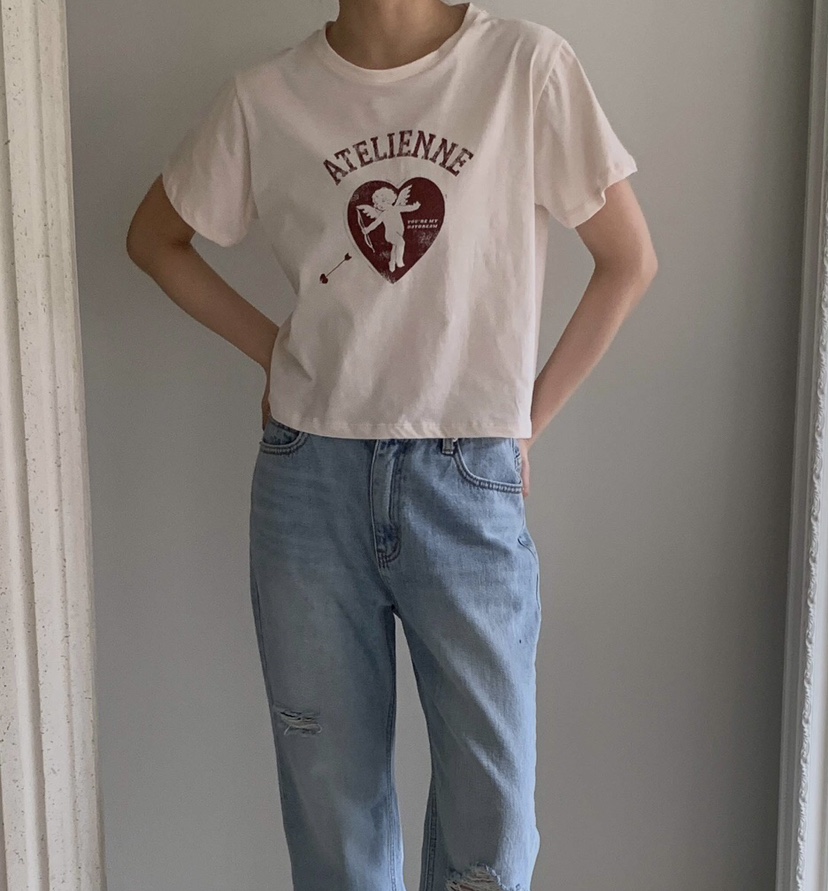 FORMSTUDIO/ATELIENNE韓國直郵女士新款人氣推薦休閑T恤FORMSTUDIO/ATELIENNET恤圖色1