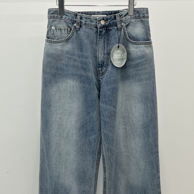 ANOTHER AVENUE韓國東大門直郵女士新品26春夏牛仔褲水洗牛仔布ANOTHER AVENUE牛仔褲