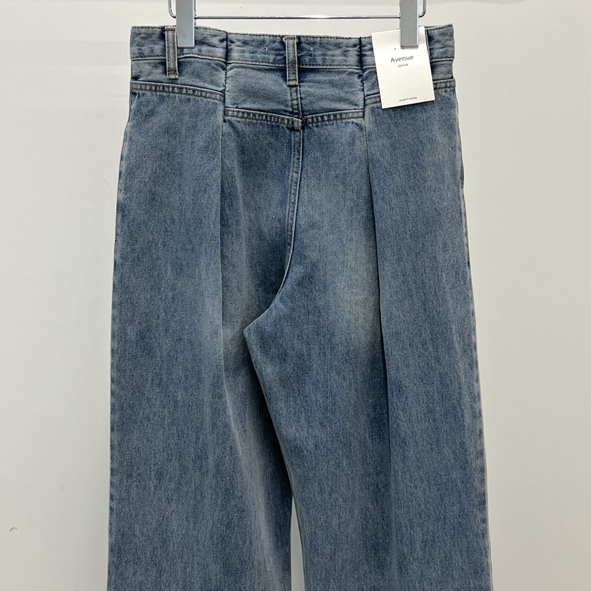 ANOTHER AVENUE韓國東大門直郵女士新品26春夏牛仔褲水洗牛仔布ANOTHER AVENUE牛仔褲