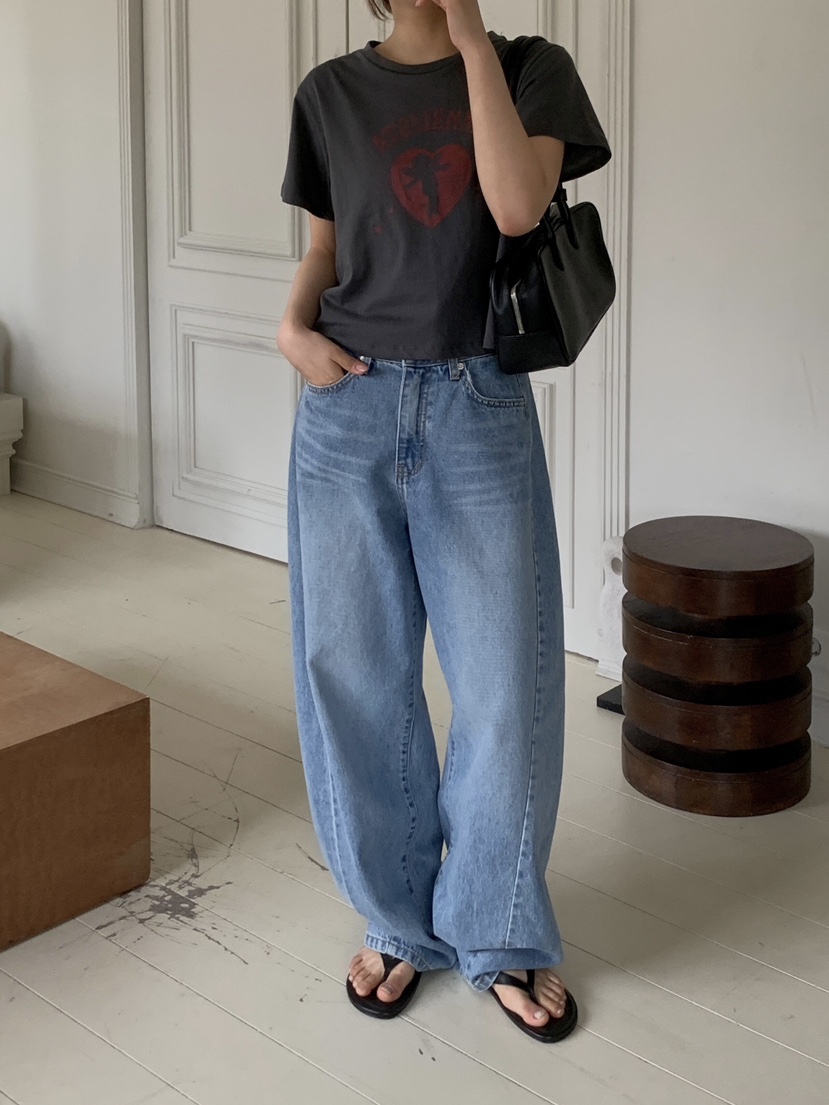 FORMSTUDIO/ATELIENNE韓國東大門代購女裝新款職業牛仔褲FORMSTUDIO/ATELIENNE牛仔褲