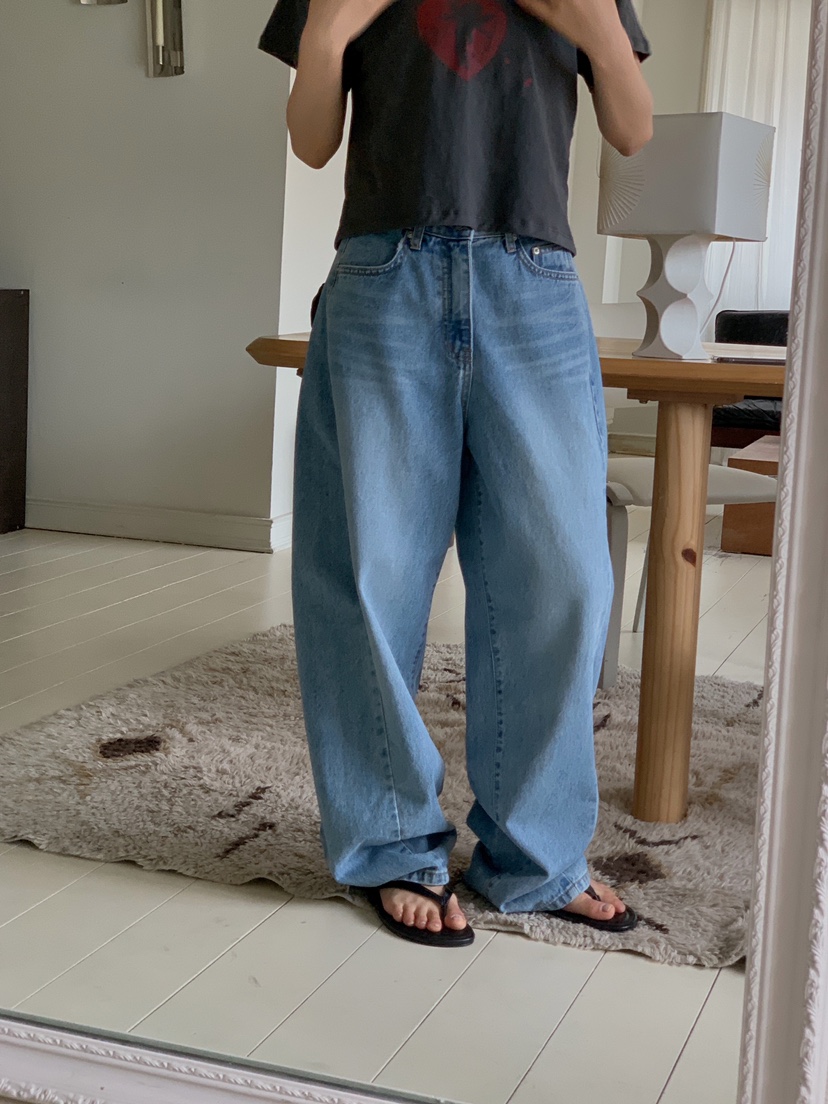 FORMSTUDIO/ATELIENNE韓國東大門代購女裝新款職業牛仔褲FORMSTUDIO/ATELIENNE牛仔褲