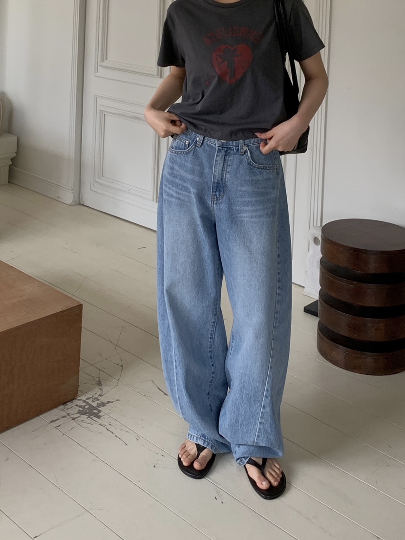 FORMSTUDIO/ATELIENNE韓國東大門代購女裝新款職業牛仔褲FORMSTUDIO/ATELIENNE牛仔褲